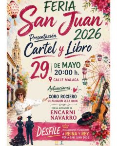 Cartel y libro oficial de la Feria de San Juan 2026 de Alhaurín de la Torre