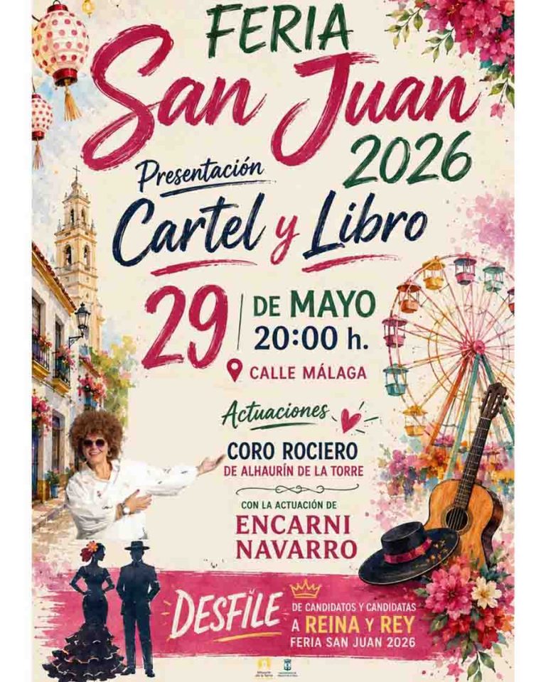 Cartel y libro oficial de la Feria de San Juan 2026 de Alhaurín de la Torre