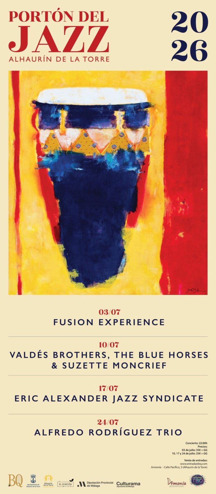 Cartel del Portón del Jazz 2026 en Alhaurín de la Torre