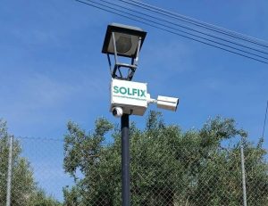 Cámara de videovigilancia instalada en Valle de Abdalajís dentro del nuevo sistema con inteligencia artificial y lectura de matrículas