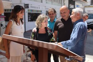 Inauguración oficial del Centro Comercial Abierto de Alhaurín el Grande con la delegada de la Junta de Andalucía y el alcalde Anthony Bermúdez