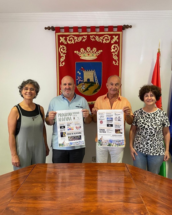 Cartel del programa de actividades culturales y festivas del verano 2026 de Alozaina