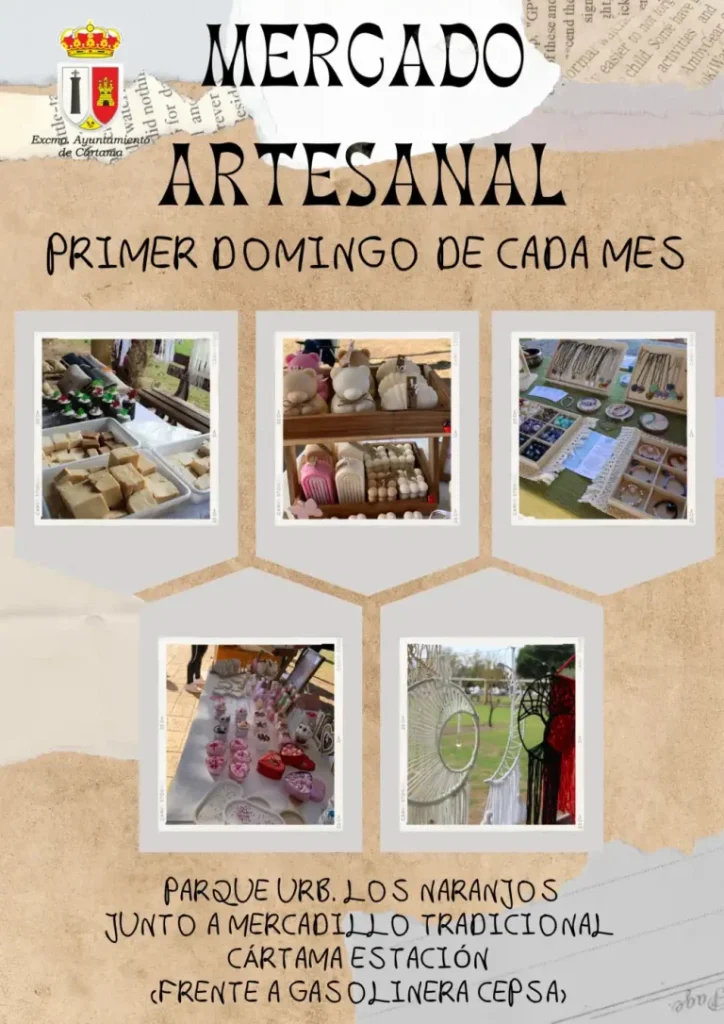 Cartel del Mercado Artesanal de Cártama de agosto de 2026