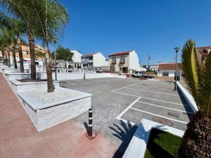 Nueva zona de aparcamiento del Parque Amarillo en Estación de Cártama