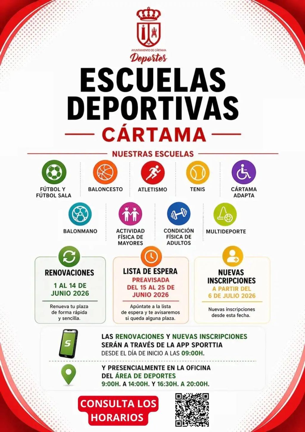 Actividad de las escuelas deportivas municipales de Cártama