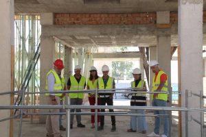 Autoridades municipales de Cártama visitan las obras de la nueva Unidad de Estancia Diurna de Nueva Aljaima