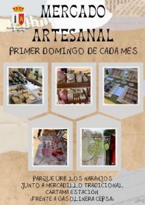 Cartel del Mercado Artesanal de Cártama del domingo 5 de julio de 2026 en el parque de Los Naranjos, en Estación de Cártama