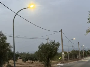 Inauguración de las nuevas farolas LED en la Cuesta del Palmar de La Alquería, Alhaurín de la Torre, julio de 2026