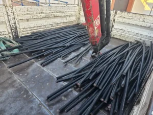 Cableado de cobre robado intervenido por la Policía Local de Alhaurín de la Torre