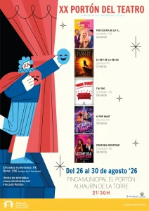 Cartel del XX Portón del Teatro 2026 en la Finca Municipal El Portón de Alhaurín de la Torre