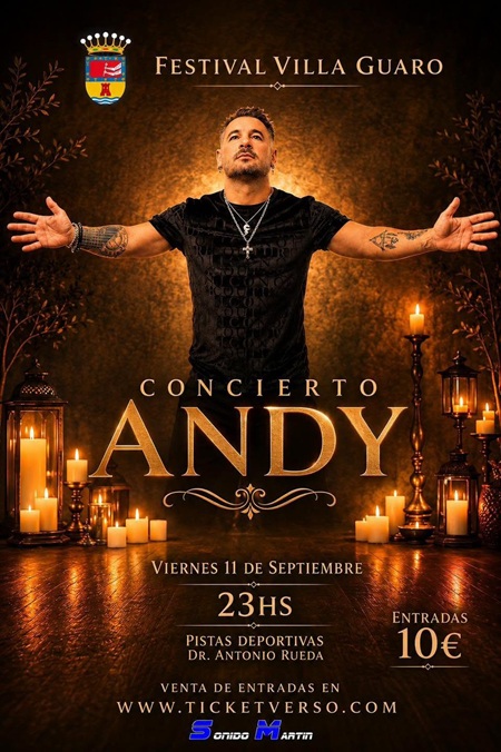 Andy en el Festival Villa de Guaro, Guaro (Málaga)