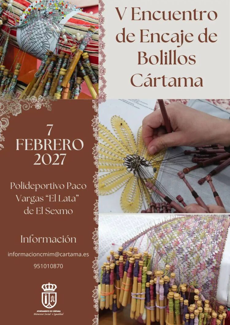 Participantes en el Encuentro de Encaje de Bolillos de Cártama