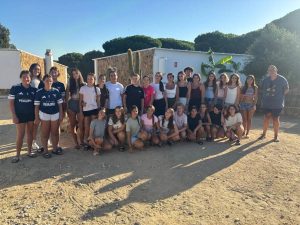 Participantes del XI Encuentro de Corresponsales Juveniles de Cártama en Cádiz