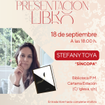 ¡La Biblioteca de Cártama Estación abre sus puertas a la poesía del alma viajera! Stefany Toya presenta ‘Síncopa’ el 18 de septiembre