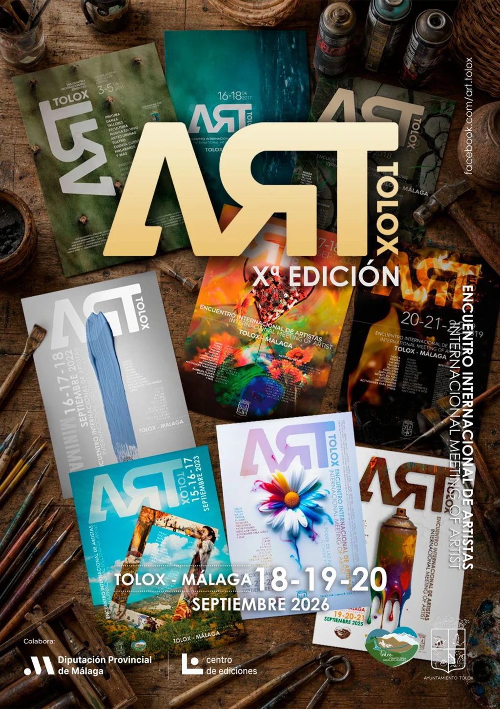 Cartel oficial de la X edición del Encuentro Internacional de Artistas Art Tolox 2026 en Tolox