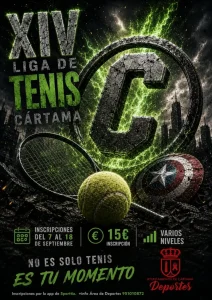 Cartel de la XIV Liga de Tenis Ciudad de Cártama 2026