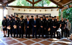 Agentes de la Policía Local de Alhaurín de la Torre en un acto de reconocimiento