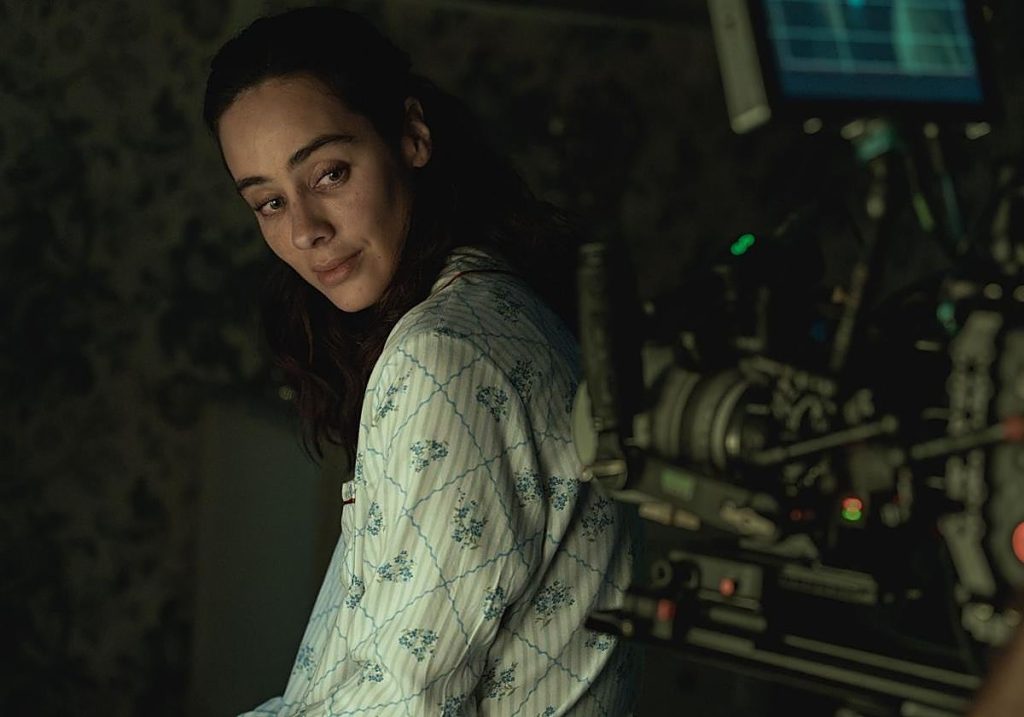 Esmeralda Pimentel durante el rodaje de 'Hada', primer largometraje del director alhaurino Tony Morales