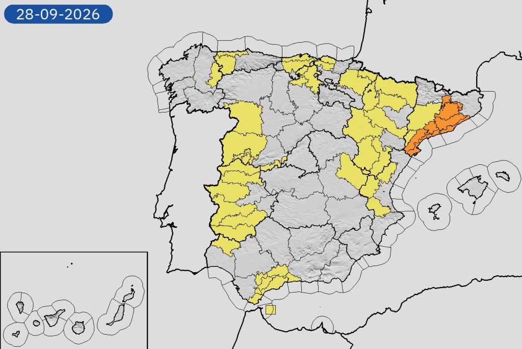 Nubes de tormenta sobre la provincia de Málaga