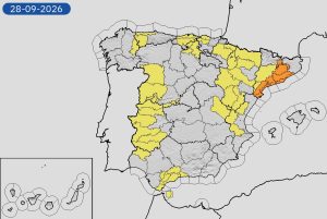 Nubes de tormenta sobre la provincia de Málaga