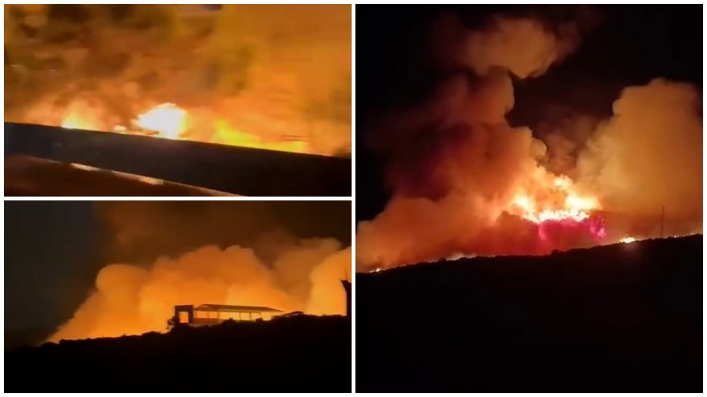 Columna de humo del incendio forestal declarado en Igualeja, Málaga, el 27 de septiembre de 2026