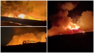 Columna de humo del incendio forestal declarado en Igualeja, Málaga, el 27 de septiembre de 2026