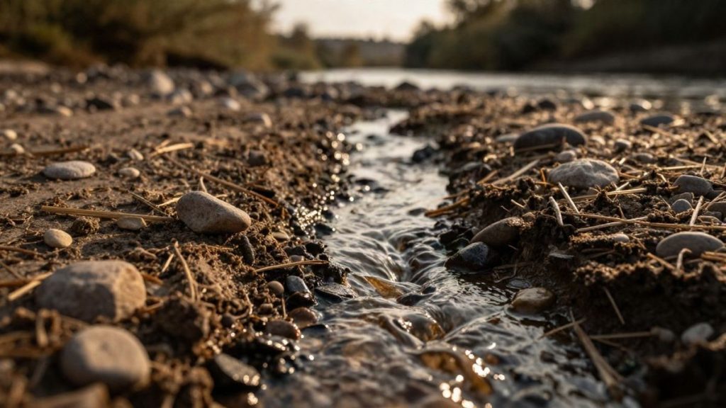 Trabajos de limpieza y acondicionamiento del cauce del río Guadalhorce en Cártama