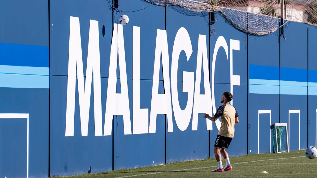Entrenamiento del Málaga CF