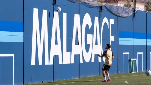 Entrenamiento del Málaga CF