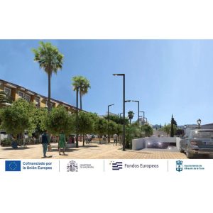 Infografía del futuro aparcamiento subterráneo de la avenida Isaac Peral en Alhaurín de la Torre