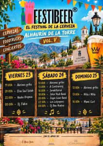 Recinto Ferial de Alhaurín de la Torre durante el Festibeer 2026, quinta edición del festival de cerveza artesana
