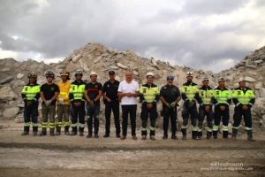 Perros del grupo GERCCMA durante el simulacro de rescate en Alhaurín el Grande el 5 de octubre de 2026