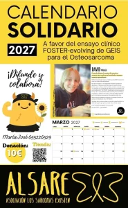 Presentación del calendario solidario de ALSARE contra el osteosarcoma en el Ayuntamiento de Cártama, 24 de octubre de 2026