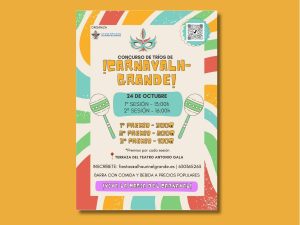 Cartel del Concurso de Tríos de Carnavalh de Alhaurín el Grande, sábado 24 de octubre de 2026