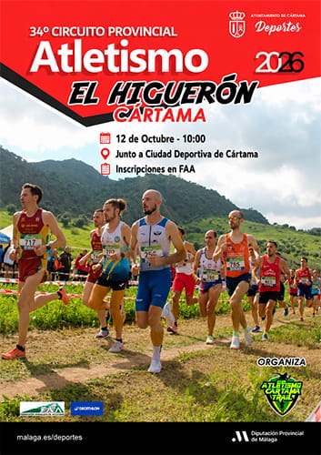Cartel del V Cross Cártama El Higuerón 2026, 12 de octubre